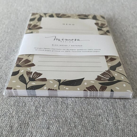 NWT Mimosa Design Simone's Notepad Floral Patterned Notepad - Picture 3 of 8